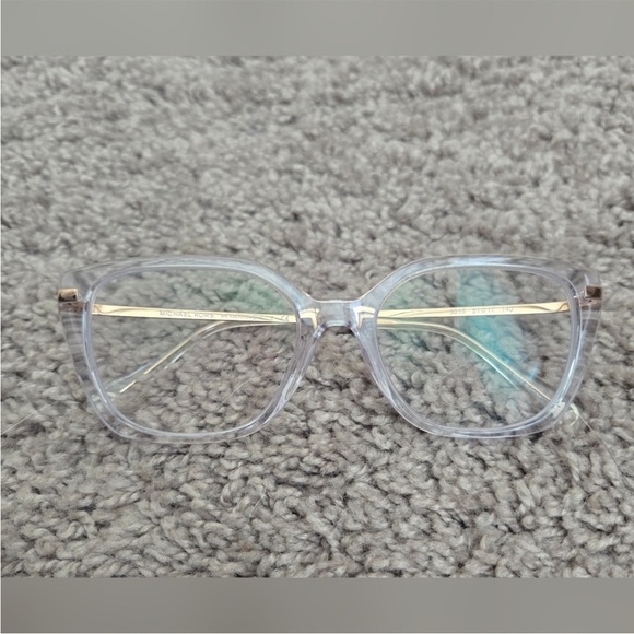 Michael Kors Clear and Gold Women's Glasses - Picture 1 of 3